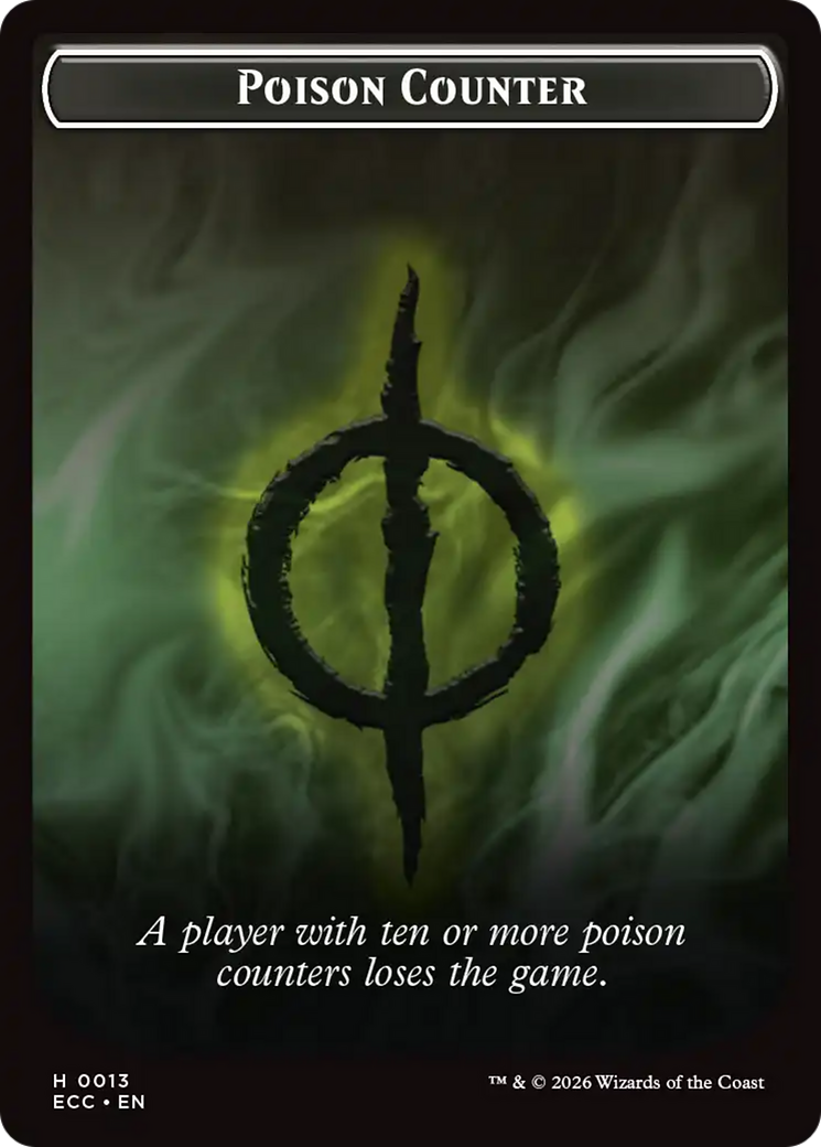 Saproling // Poison Counter Double-Sided Token [Lorwyn Eclipsed Tokens] | Gate City Games LLC