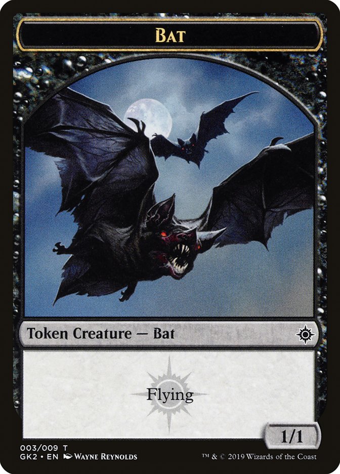 Bat // Spirit (010) Double-Sided Token [Ravnica Allegiance Guild Kit Tokens] | Gate City Games LLC