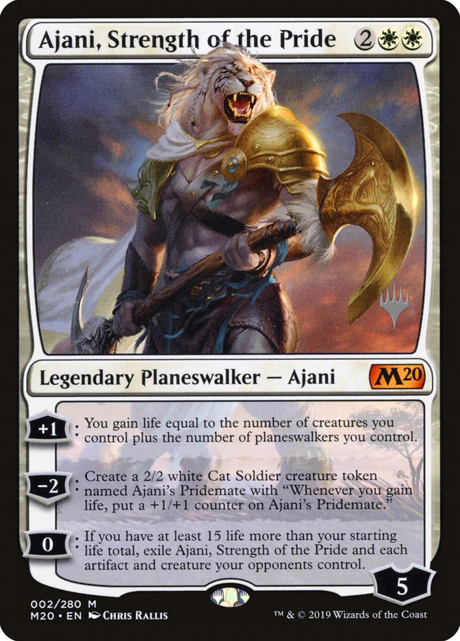 Ajani, Strength of the Pride (Promo Pack) [Core Set 2020 Promos] | Gate City Games LLC