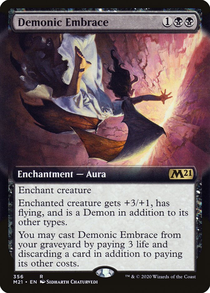 Demonic Embrace (Extended Art) [Core Set 2021] | Gate City Games LLC