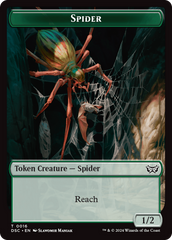 Treefolk // Spider Double-Sided Token [Duskmourn: House of Horror Commander Tokens] | Gate City Games LLC