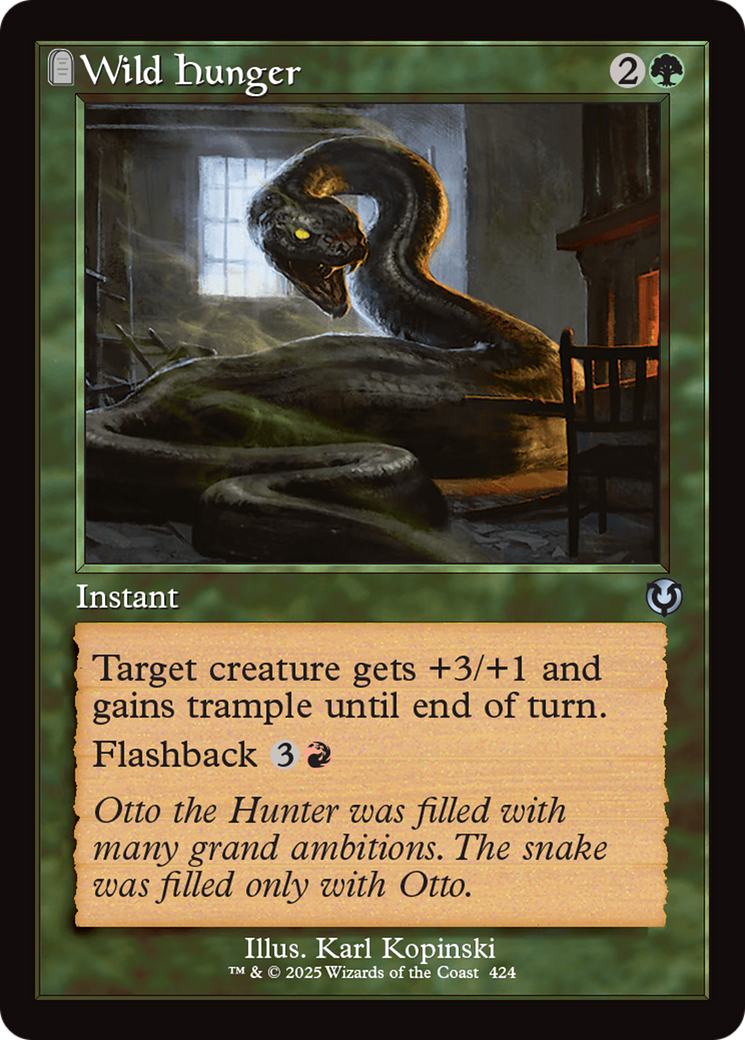 Wild Hunger (Retro Frame) [Innistrad Remastered] | Gate City Games LLC