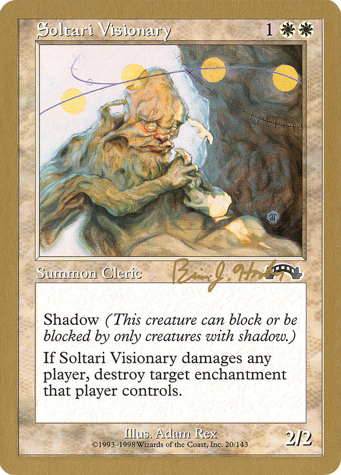 Soltari Visionary (Brian Hacker) [World Championship Decks 1998] | Gate City Games LLC