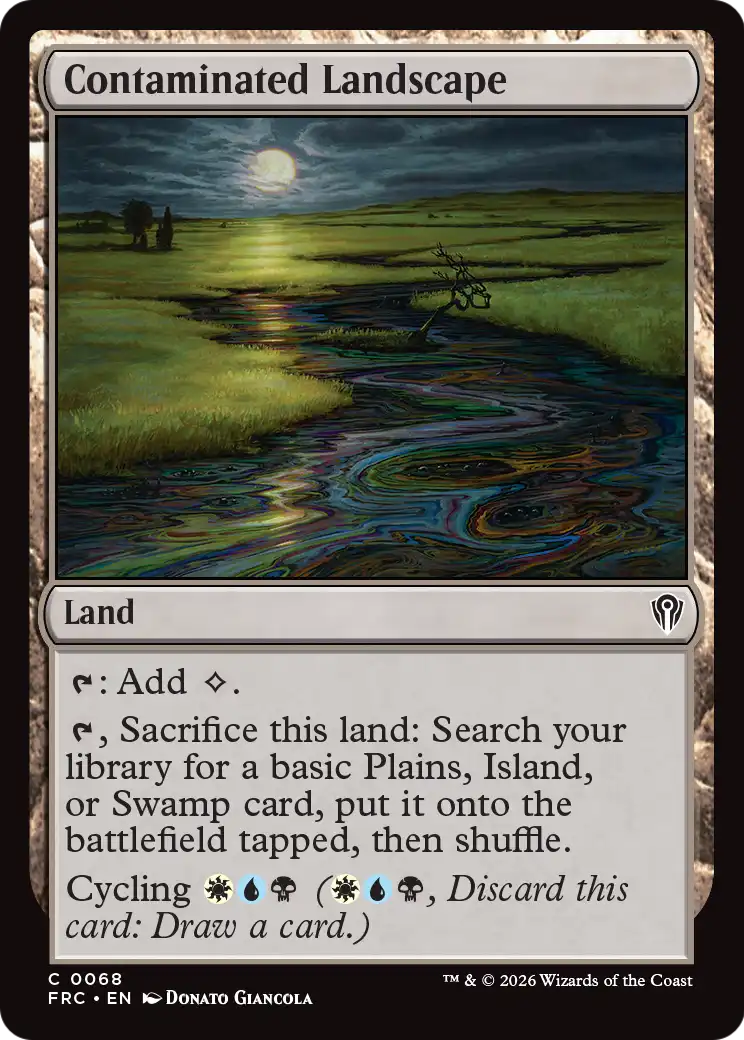 Contaminated Landscape [Reality Fracture Commander] | Gate City Games LLC