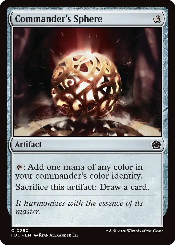 Commander's Sphere [Foundations Commander] | Gate City Games LLC
