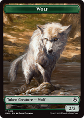 Wolf (0009) // Wolf (0018) Double-Sided Token [Innistrad Remastered Tokens] | Gate City Games LLC