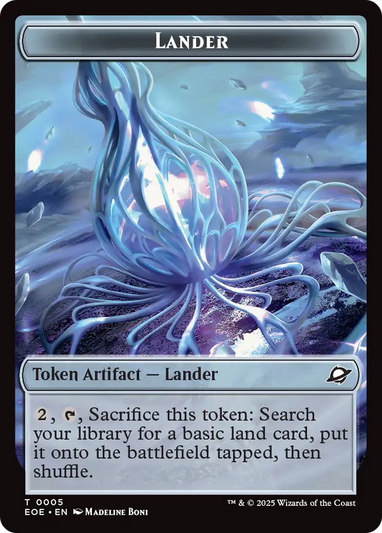 Drone // Lander (0005) Doubled-Sided Token [Edge of Eternities Tokens] | Gate City Games LLC