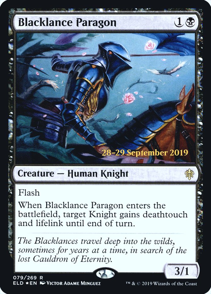 Blacklance Paragon [Throne of Eldraine Prerelease Promos] | Gate City Games LLC