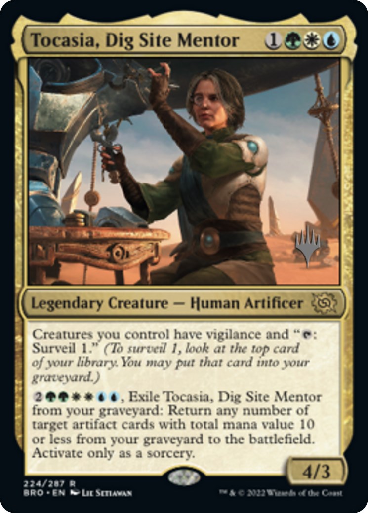 Tocasia, Dig Site Mentor (Promo Pack) [The Brothers' War Promos] | Gate City Games LLC