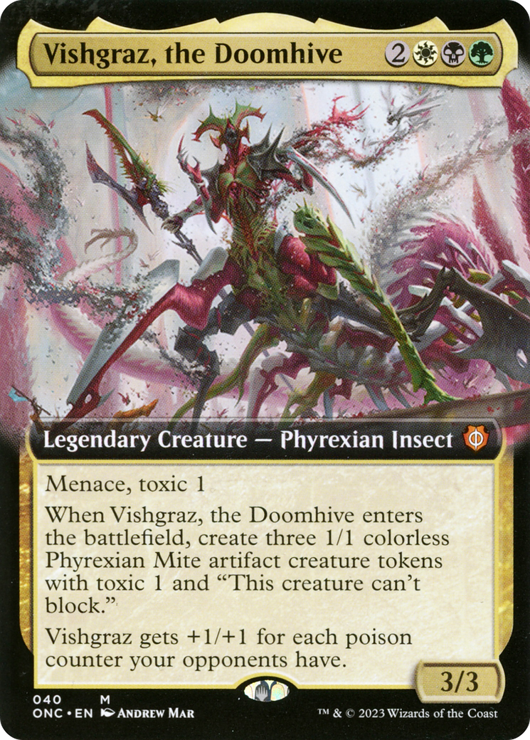 Vishgraz, the Doomhive (Extended Art) [Phyrexia: All Will Be One Commander] | Gate City Games LLC