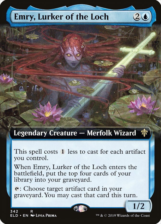 Emry, Lurker of the Loch (Extended Art) [Throne of Eldraine] | Gate City Games LLC