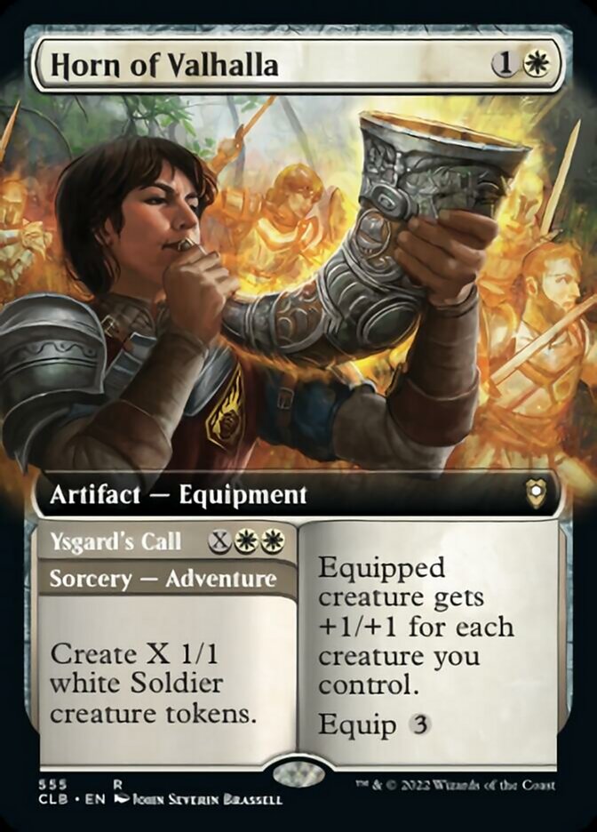 Horn of Valhalla // Ysgard's Call (Extended Art) [Commander Legends: Battle for Baldur's Gate] | Gate City Games LLC