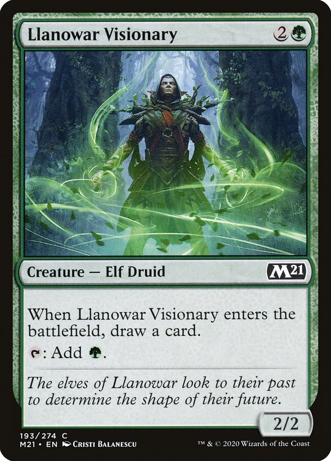 Llanowar Visionary [Core Set 2021] | Gate City Games LLC