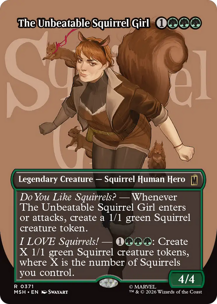 The Unbeatable Squirrel Girl (Borderless) [Marvel Super Heroes] | Gate City Games LLC