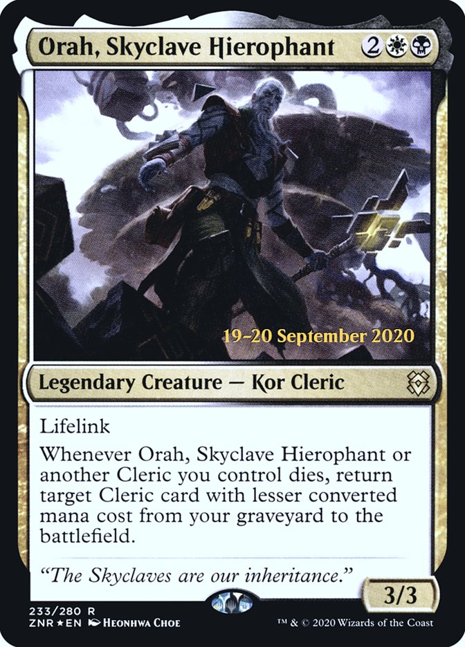 Orah, Skyclave Hierophant [Zendikar Rising Prerelease Promos] | Gate City Games LLC