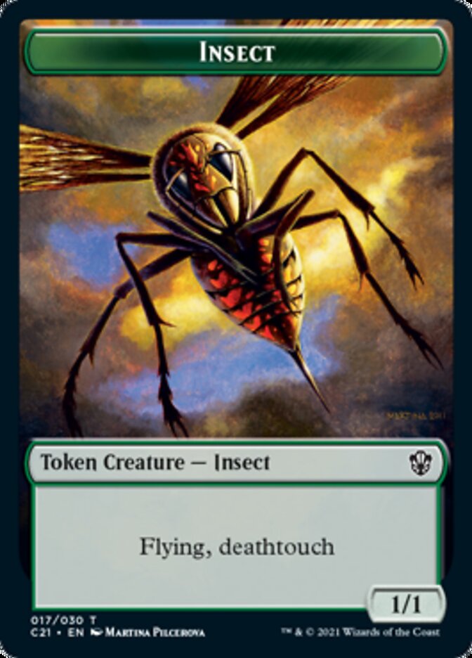 Beast (011) // Insect Double-Sided Token [Commander 2021 Tokens] | Gate City Games LLC