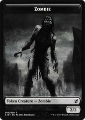 Zombie (010) // Zombie (011) Double-Sided Token [Commander 2019 Tokens] | Gate City Games LLC