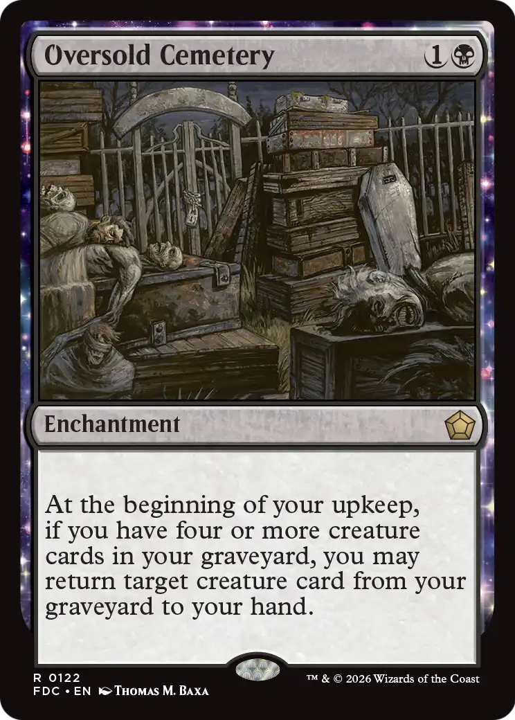 Oversold Cemetery [Foundations Commander] | Gate City Games LLC
