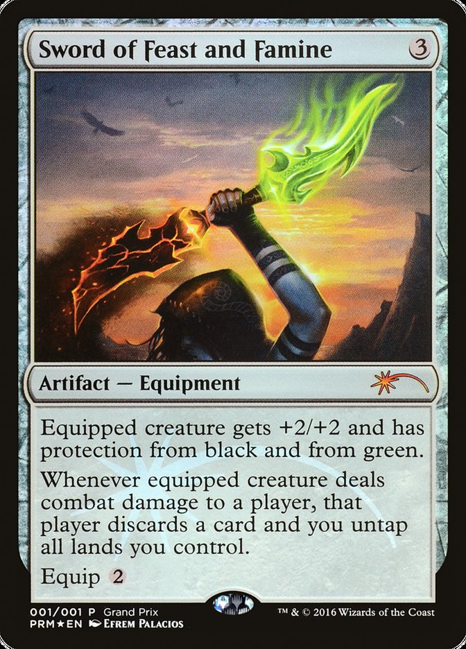 Sword of Feast and Famine [Grand Prix Promos] | Gate City Games LLC