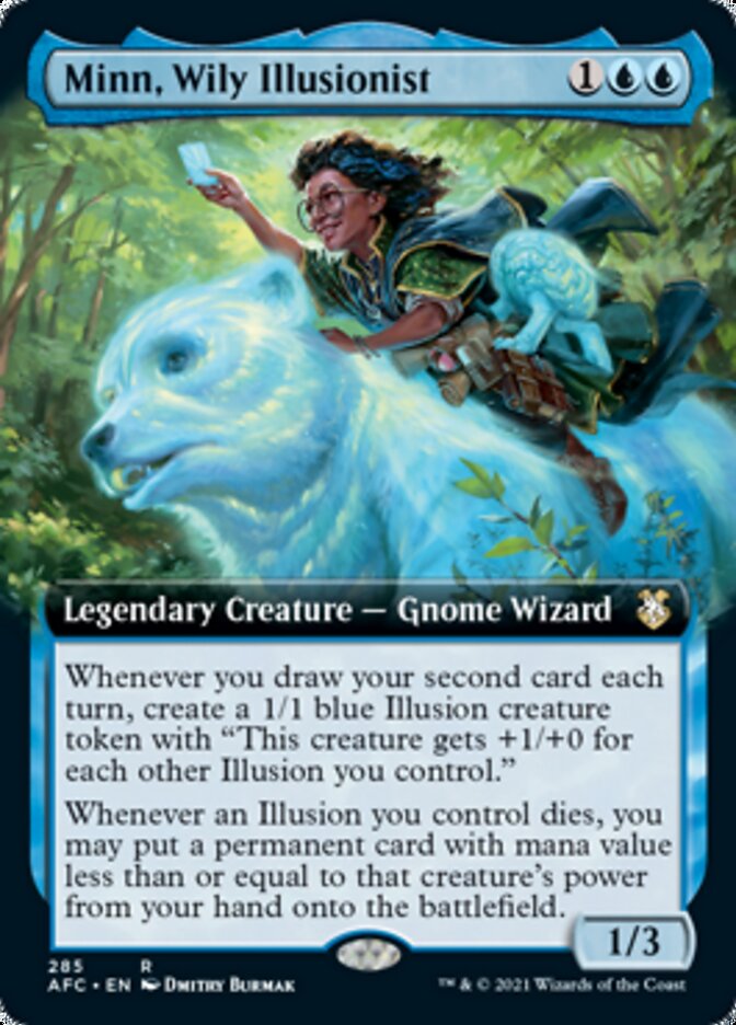 Minn, Wily Illusionist (Extended Art) [Dungeons & Dragons: Adventures in the Forgotten Realms Commander] | Gate City Games LLC