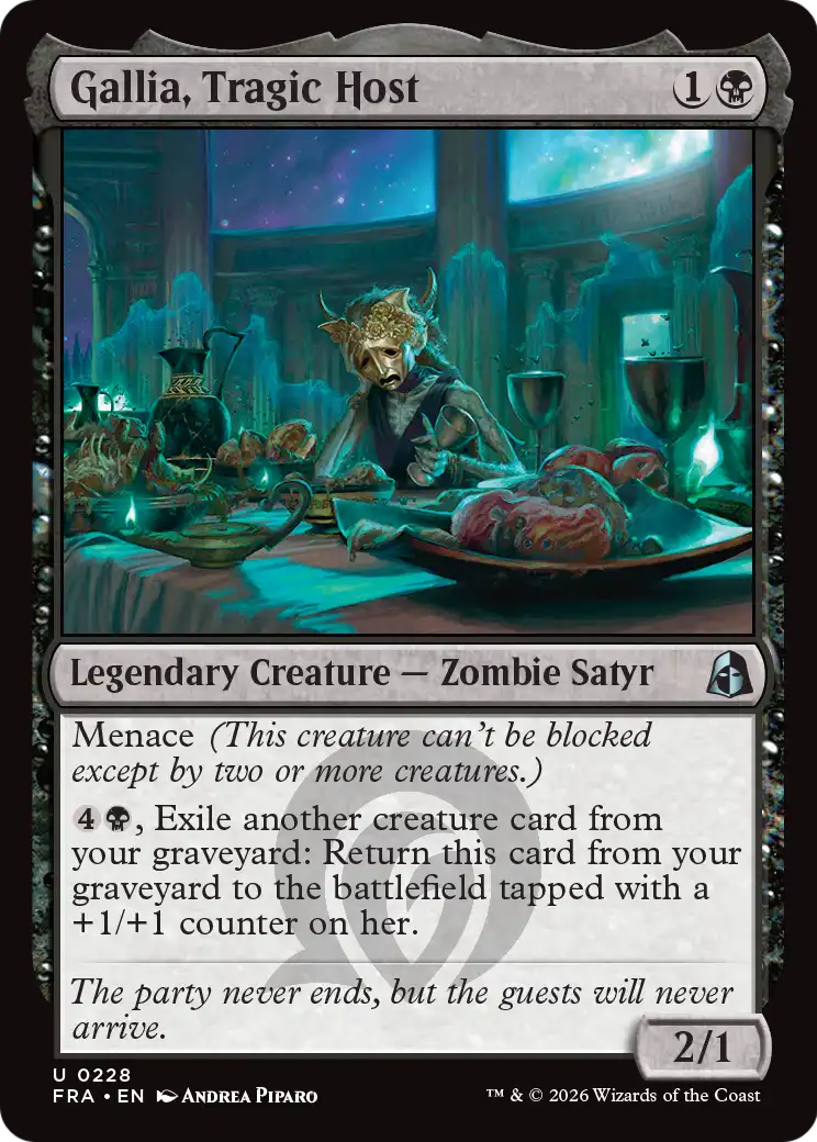 Gallia, Tragic Host [Reality Fracture] | Gate City Games LLC