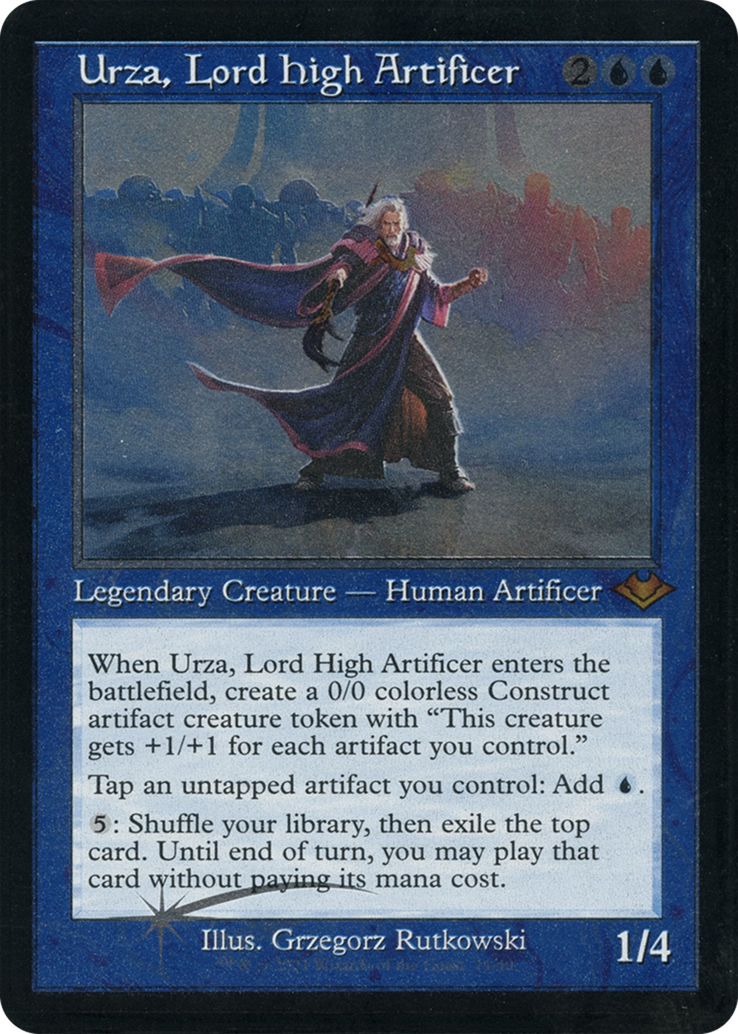 Urza, Lord High Artificer (Retro Foil Etched) [Modern Horizons] | Gate City Games LLC