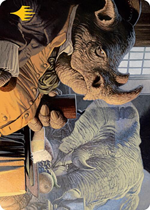 Late to Dinner Art Card (Gold-Stamped Signature) [Modern Horizons 2 Art Series] | Gate City Games LLC