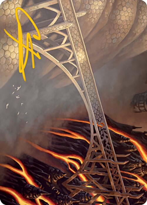 Rustvale Bridge Art Card (Gold-Stamped Signature) [Modern Horizons 2 Art Series] | Gate City Games LLC