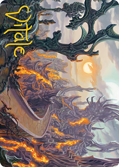 Drossforge Bridge Art Card (Gold-Stamped Signature) [Modern Horizons 2 Art Series] | Gate City Games LLC