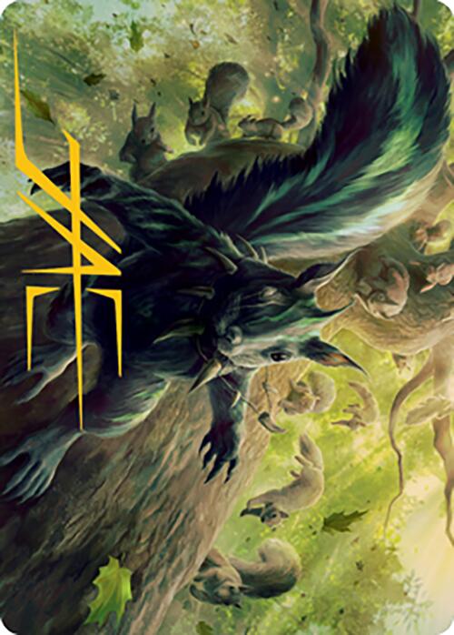 Chatterfang, Squirrel General Art Card (68) (Gold-Stamped Signature) [Modern Horizons 2 Art Series] | Gate City Games LLC