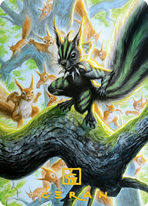 Chatterfang, Squirrel General Art Card (67) (Gold-Stamped Signature) [Modern Horizons 2 Art Series] | Gate City Games LLC