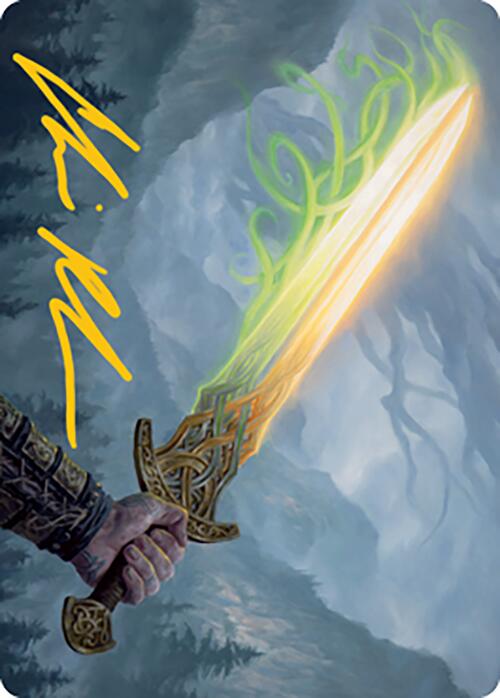 Sword of Hearth and Home Art Card (Gold-Stamped Signature) [Modern Horizons 2 Art Series] | Gate City Games LLC