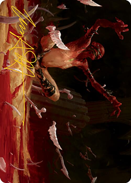 Bone Shards Art Card (Gold-Stamped Signature) [Modern Horizons 2 Art Series] | Gate City Games LLC