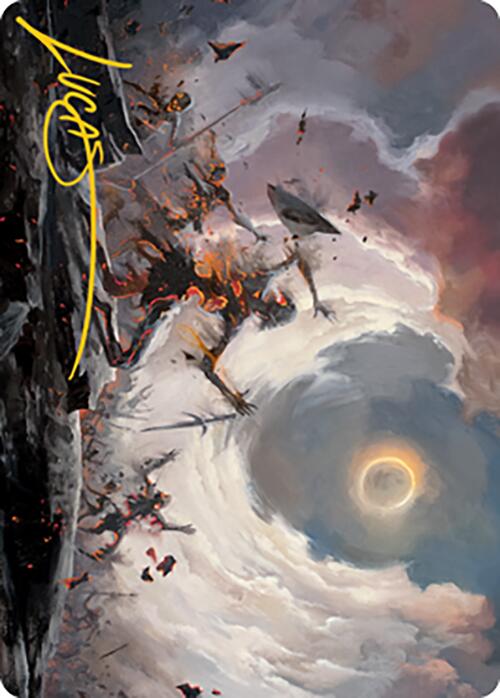 Damn Art Card (Gold-Stamped Signature) [Modern Horizons 2 Art Series] | Gate City Games LLC