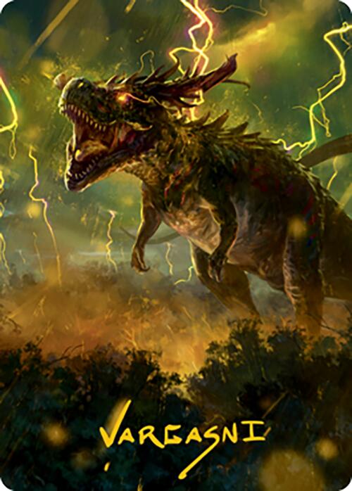 Thrasta, Tempest's Roar Art Card (42) (Gold-Stamped Signature) [Modern Horizons 2 Art Series] | Gate City Games LLC