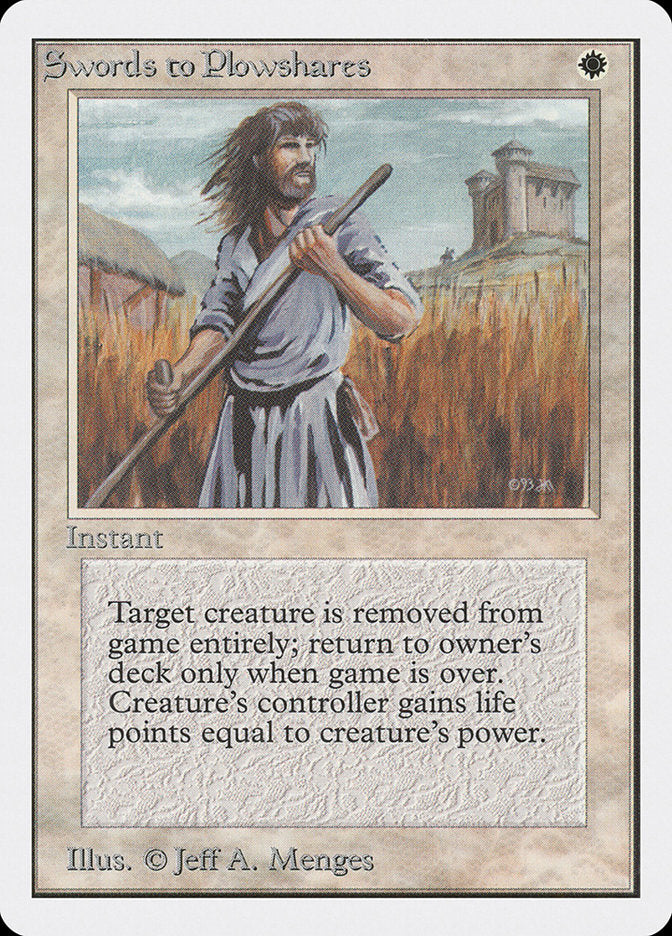 Swords to Plowshares [Unlimited Edition] | Gate City Games LLC
