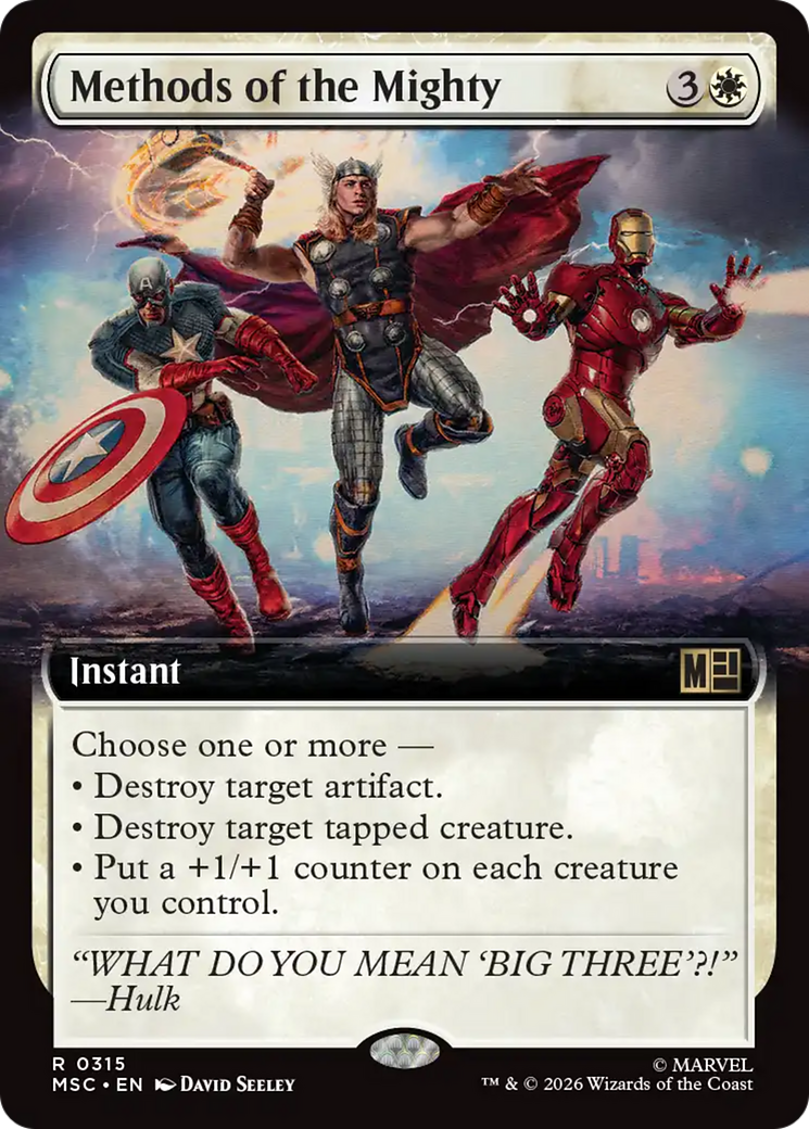 Methods of the Mighty (Extended Art) [Marvel Super Heroes Commander] | Gate City Games LLC