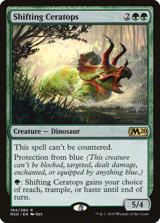 Shifting Ceratops (Promo Pack) [Core Set 2020 Promos] | Gate City Games LLC