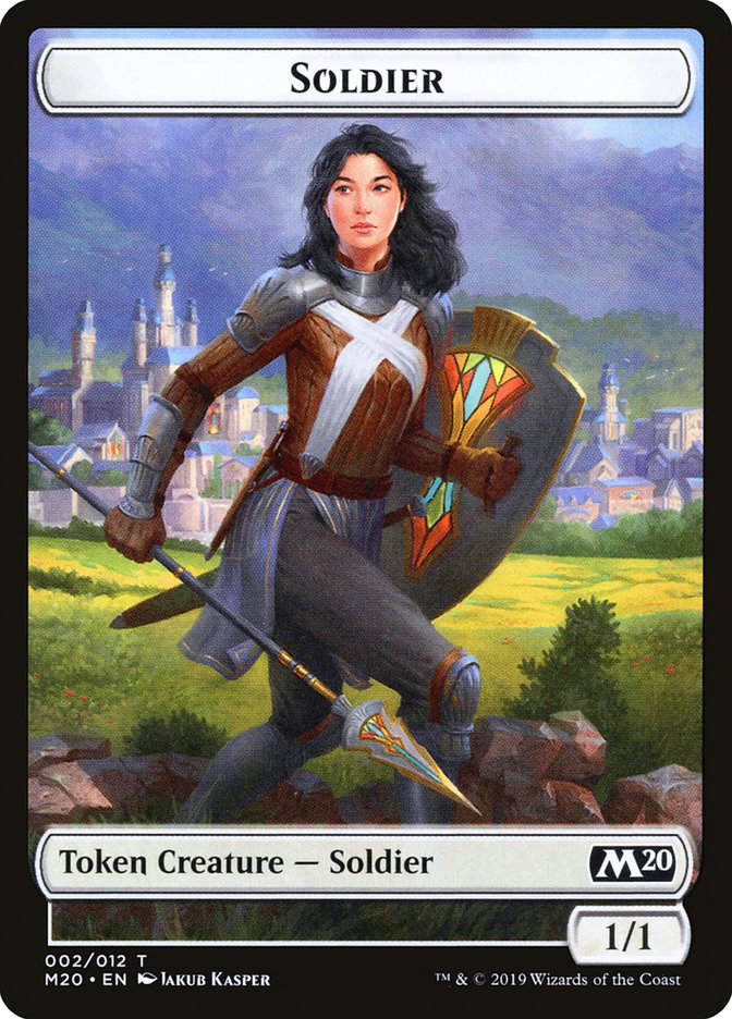 Soldier Token [Core Set 2020 Tokens] | Gate City Games LLC