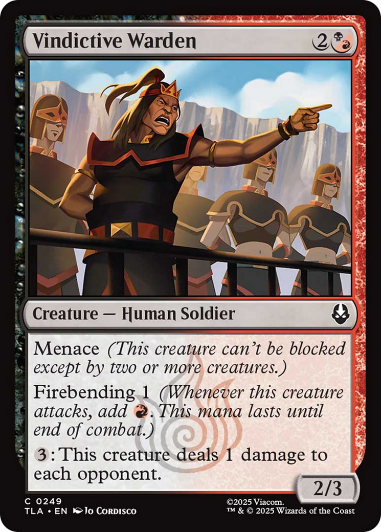 Vindictive Warden [Avatar: The Last Airbender] | Gate City Games LLC