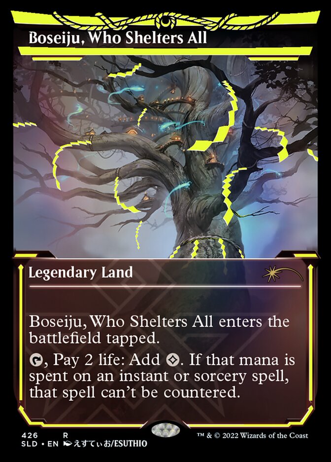 Boseiju, Who Shelters All (Neon Ink Yellow) [Secret Lair Drop Series] | Gate City Games LLC