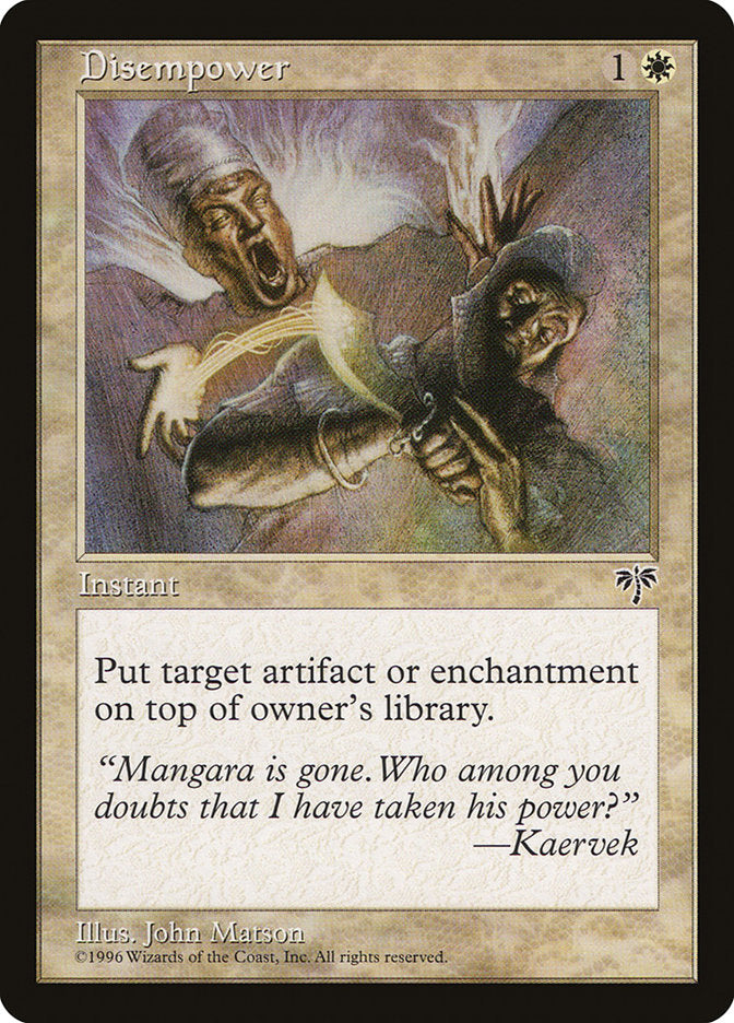 Disempower [Mirage] | Gate City Games LLC