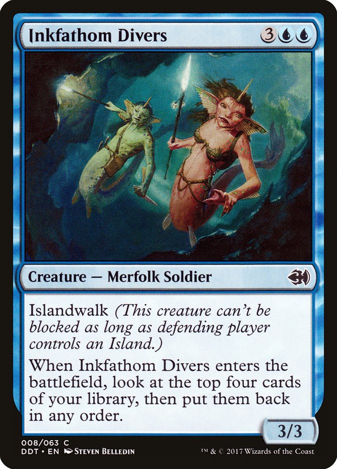 Inkfathom Divers [Duel Decks: Merfolk vs. Goblins] | Gate City Games LLC