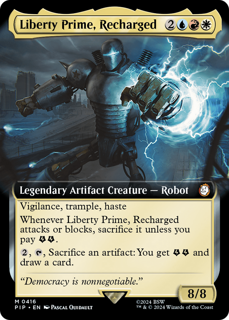 Liberty Prime, Recharged (Extended Art) [Fallout] | Gate City Games LLC