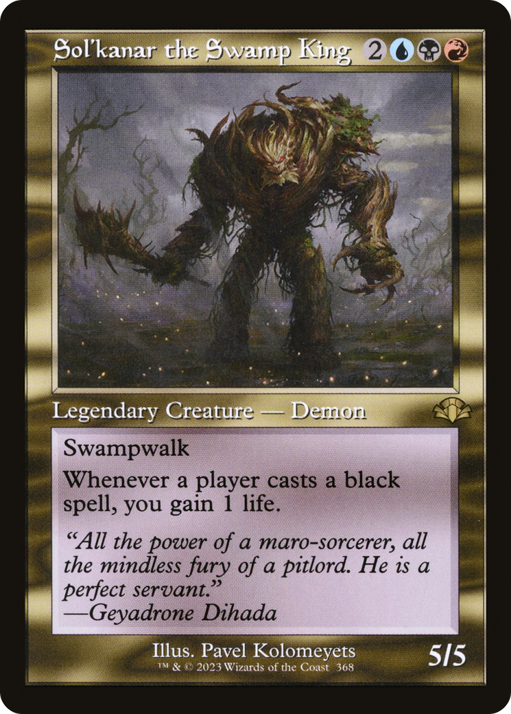 Sol'kanar the Swamp King (Retro) [Dominaria Remastered] | Gate City Games LLC