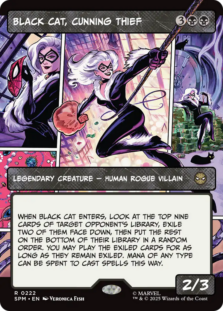 Black Cat, Cunning Thief (Borderless) [Marvel's Spider-Man] | Gate City Games LLC