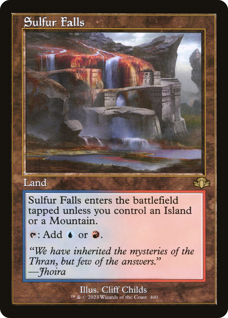 Sulfur Falls (Retro) [Dominaria Remastered] | Gate City Games LLC
