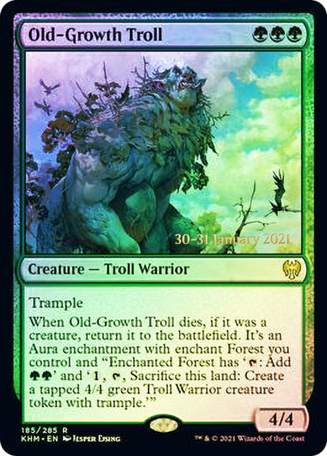 Old-Growth Troll [Kaldheim Prerelease Promos] | Gate City Games LLC