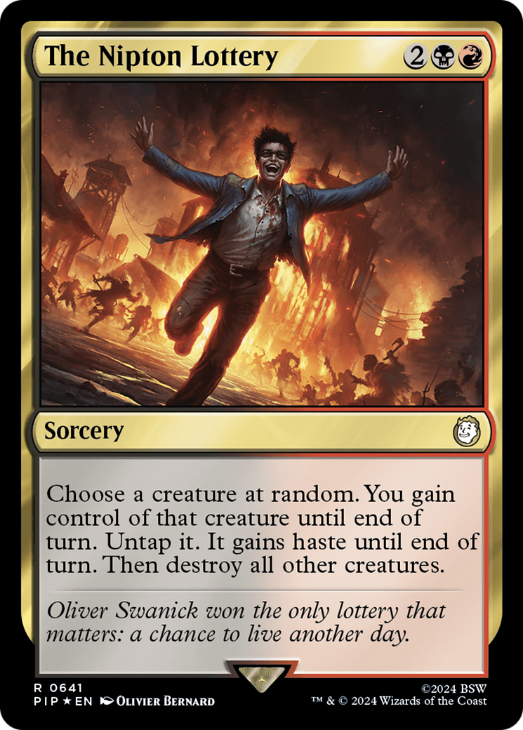 The Nipton Lottery (Surge Foil) [Fallout] | Gate City Games LLC
