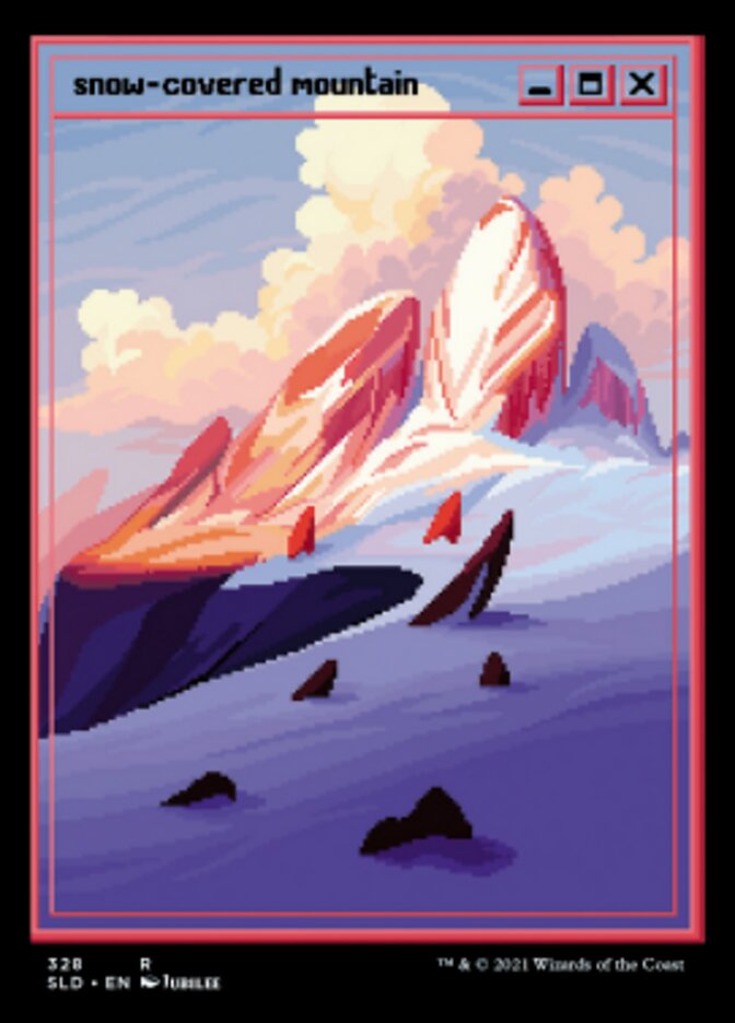 Snow-Covered Mountain (Foil Etched) [Secret Lair Drop Series] | Gate City Games LLC